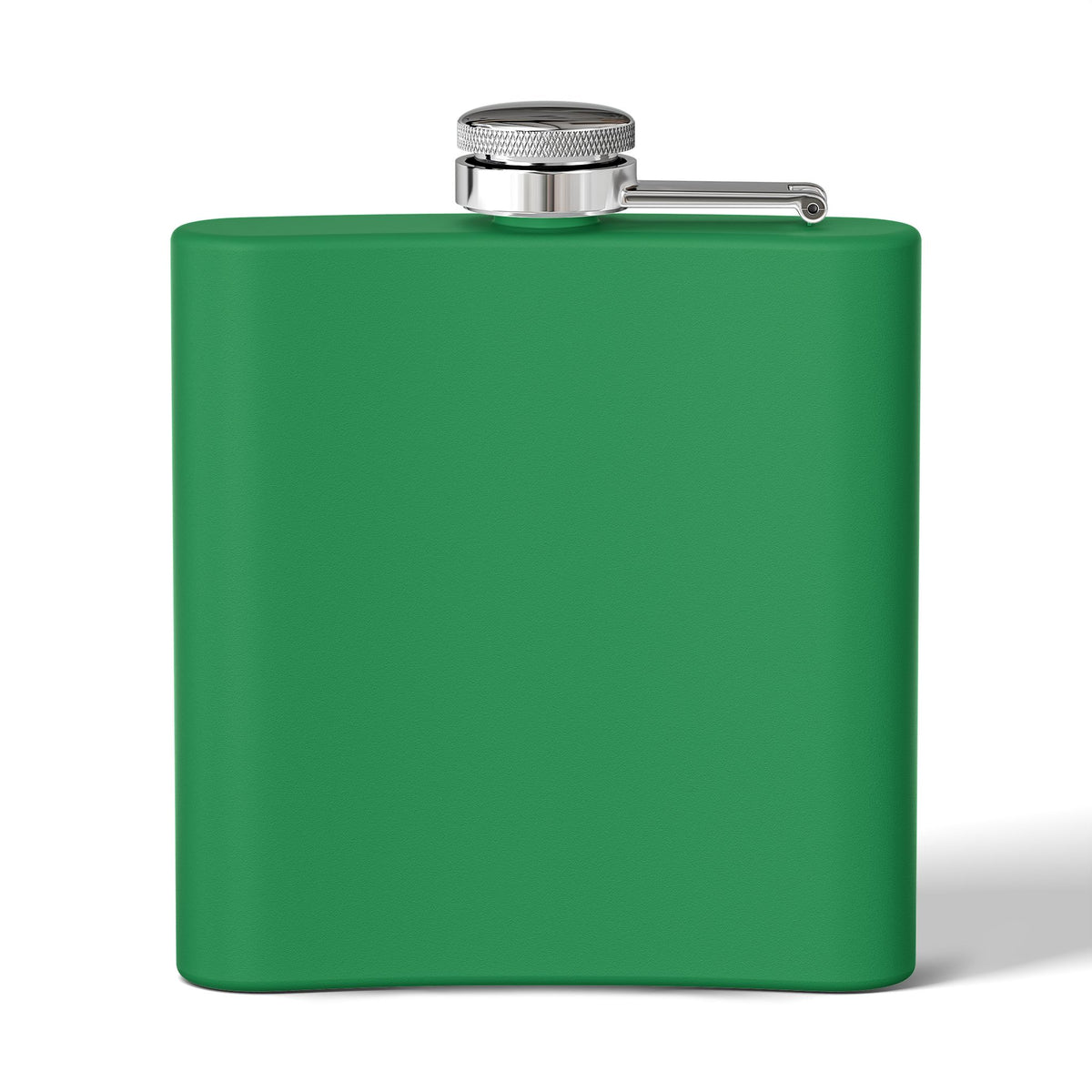 6oz Camping Flask or Dog Water Carrying Device - Stainless Steel Hip Flask with Campfire & Bones Design