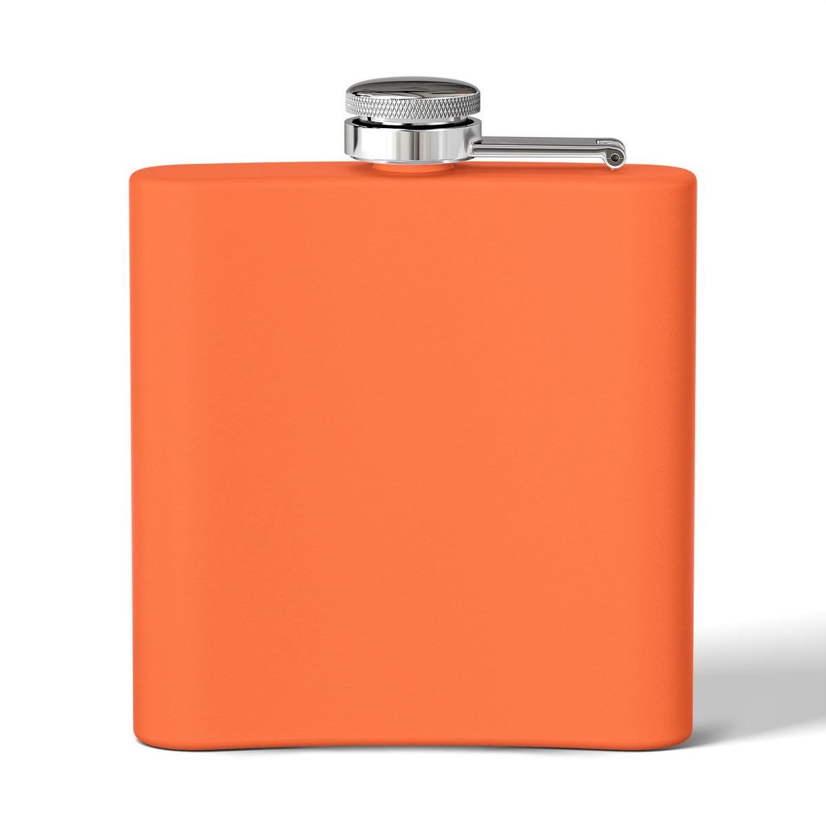 6oz Camping Flask or Dog Water Carrying Device - Stainless Steel Hip Flask with Campfire & Bones Design