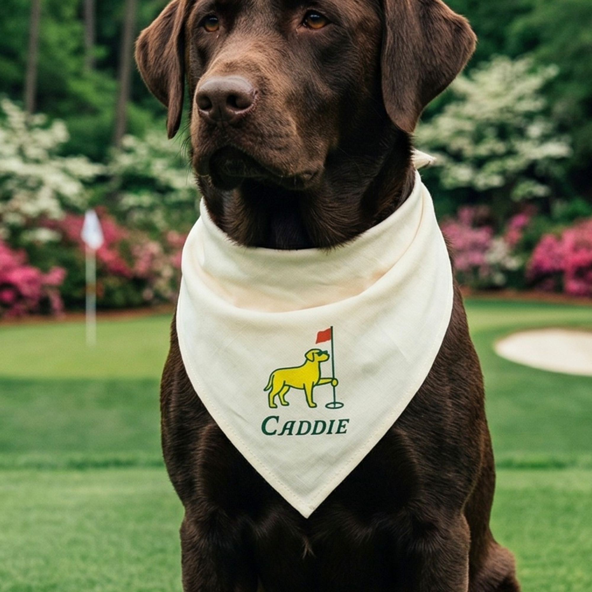 Golf Dog Caddie Bandana