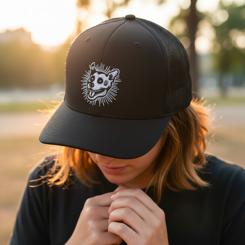 Gnarly Dog Snapback Trucker Cap